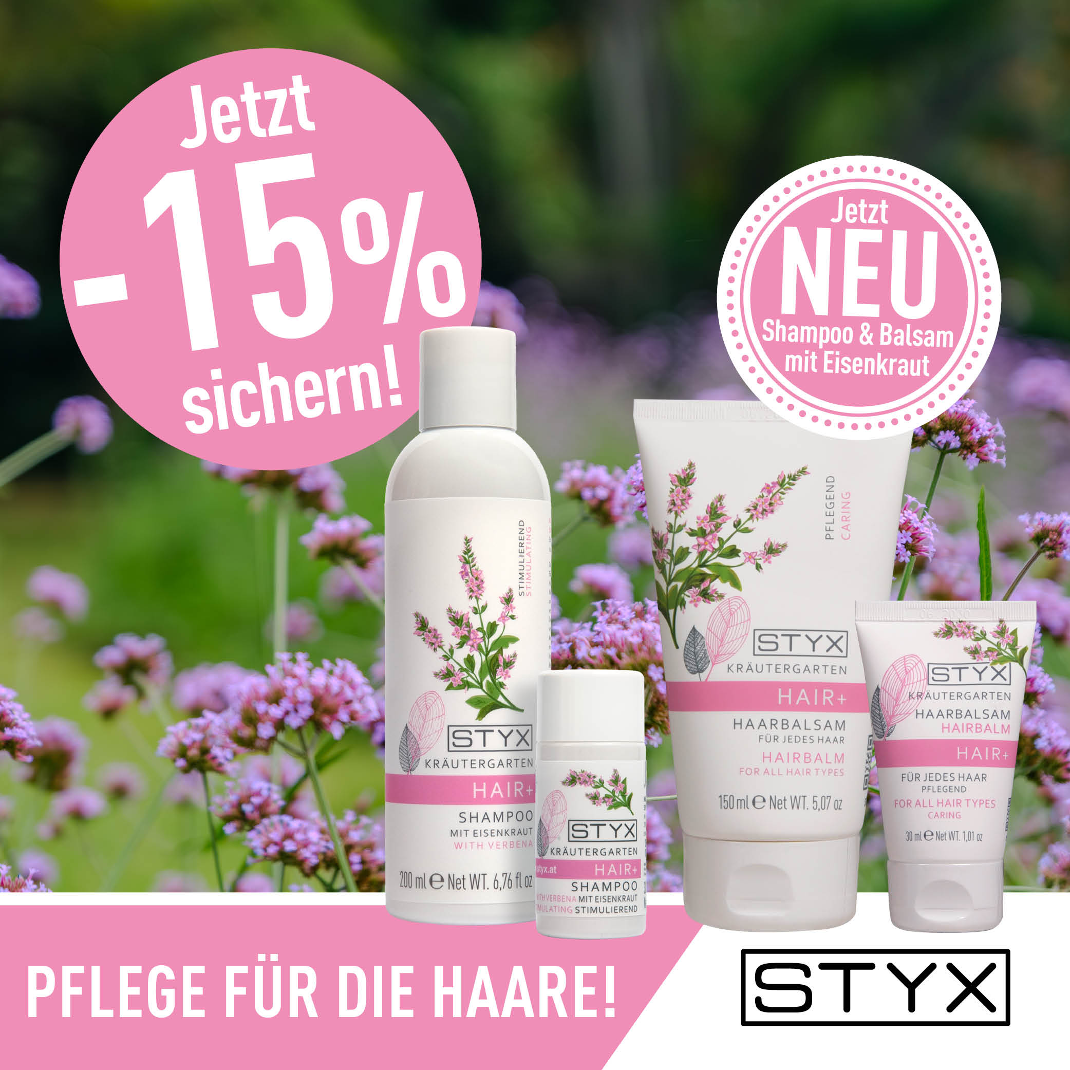 Eisenkraut Shampoo & Balsam zum Kennenlernpreis!
